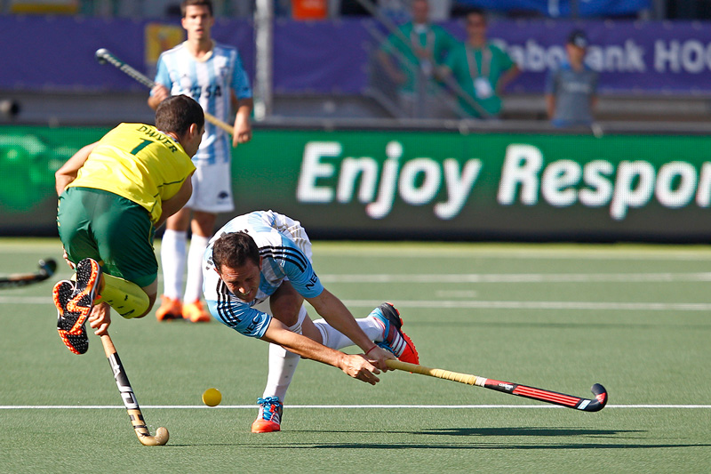 International Hockey Federation (FIH) - 1089881856 CORDOBA, ARGENTINA -  JANUARY 26: Pedro Ibarra of Argentina plays a shot during the Men's FIH Field  Hockey Pro League match between Argentina and Belgium at