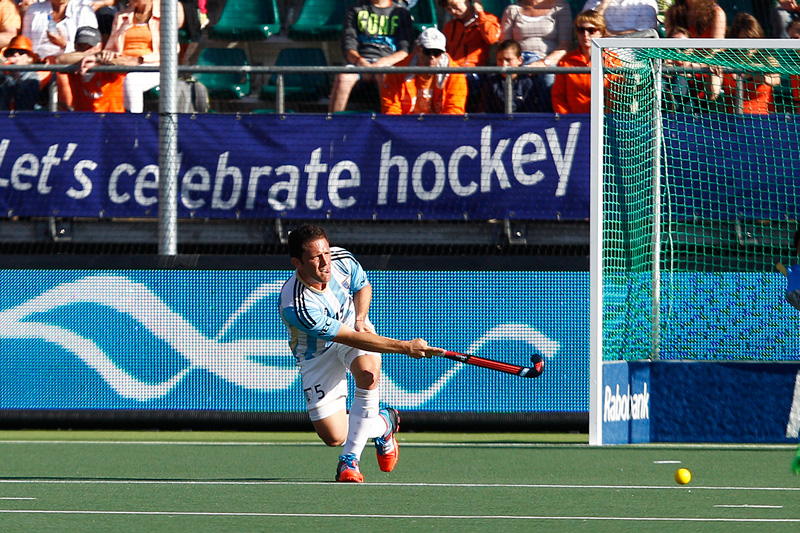 International Hockey Federation (FIH) - 1089881856 CORDOBA, ARGENTINA -  JANUARY 26: Pedro Ibarra of Argentina plays a shot during the Men's FIH Field  Hockey Pro League match between Argentina and Belgium at