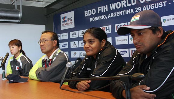 Conferencia de prensa, India 2-0 Japn