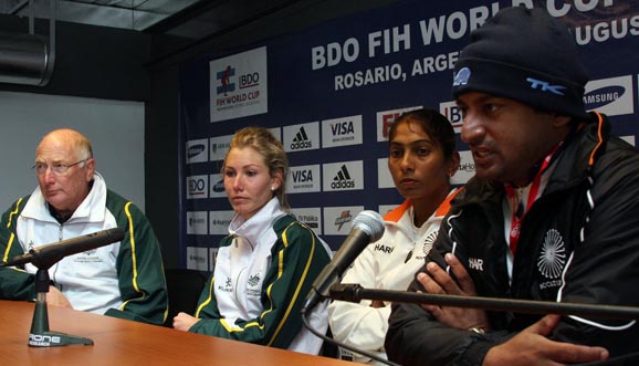 Conferencia de prensa, Australia 6-3 India