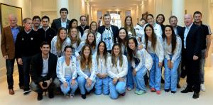 EL PRESIDENTE MAURICIO MACRI RECIBI A LAS LEONAS